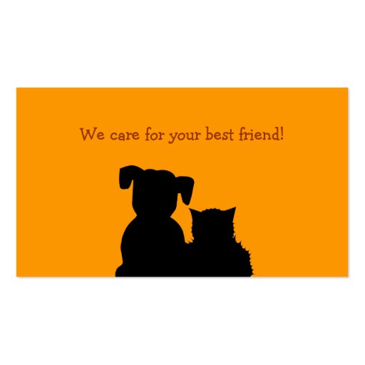 Pet Care / Sitter business card (back side)