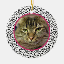 Pet Cat Memorial Photo Christmas Ornament