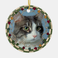 Pet Cat Photo Christmas Ornament
