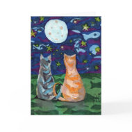 pet cat sympathy art card