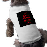 [Electric guitar] keep calm and rock on  Pet Clothing