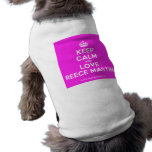 [Crown] keep calm and love reece mastin  Pet Clothing