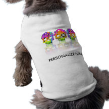 Pet Clothing - POP ART SKULLS