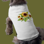 Pet Clothing, Sunflowers pet clothing