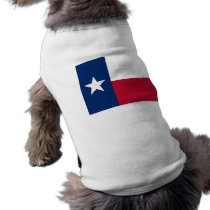 Pet Clothing with Flag of Texas, USA