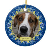 Pet Dog Memorial Photo Christmas Ornament