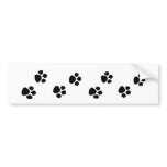 Pet Dog Owner Paw Prints Bumper Sticker bumper stickers