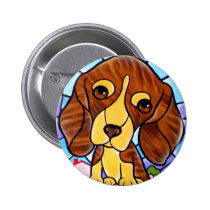Pet Dog Painting Art - Multi buttons