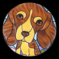 Pet Dog Painting Art - Multi stickers