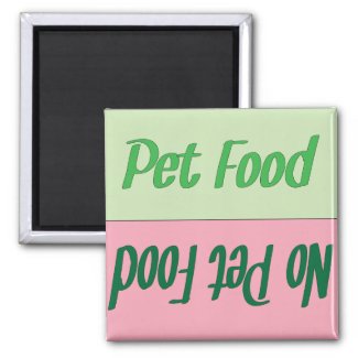 Pet Food Reminder Magnet magnet