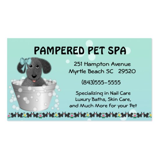 Pet Groomer Business Card
