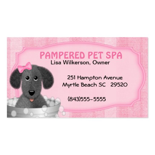 Pet Groomer Business Card