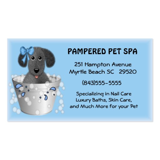 Pet Groomer Business Card