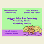 Pet Grooming Appointment Card business cards