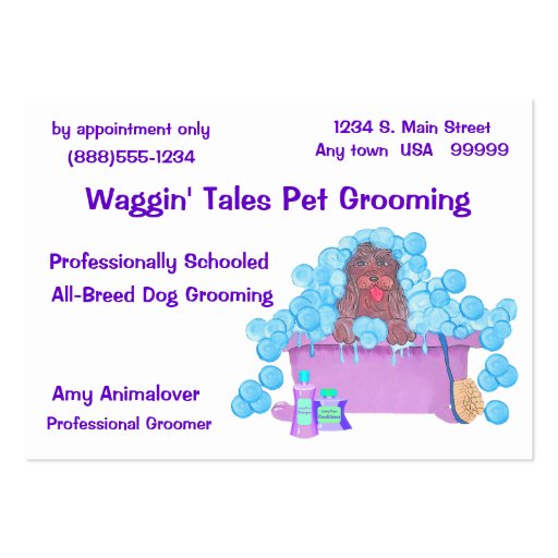 Pet Grooming Business And Appointment Card Business Card