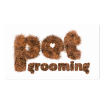 Pet Grooming Fur Modern Custom Business Card business cards