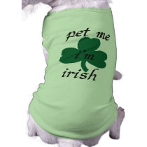 pet me i'am irish doggie shirt