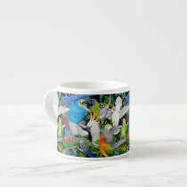 Pet Parrots of the World Espresso Mug