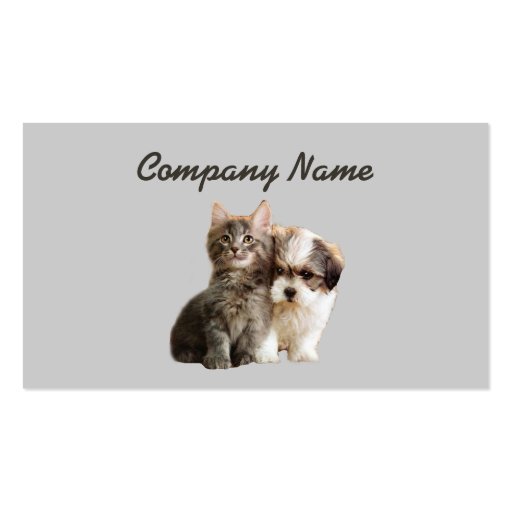 Pet Products & Services Business Card (front side)