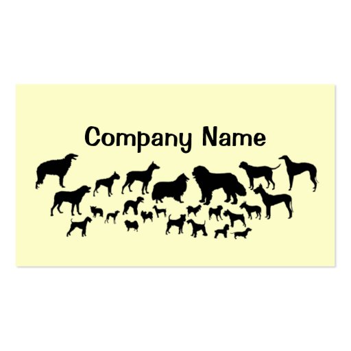 Pet Products & Services Business Card (front side)