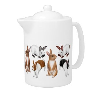 Pet Rabbit Lovers Teapot