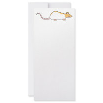 Pet Rat. Cinnamon and White, Hooded Variegated. Custom Rack Card