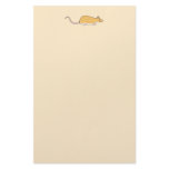Pet Rat. Cinnamon Berkshire, White Belly. Stationery Paper