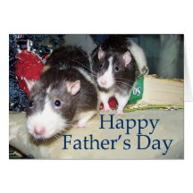 Pet Rat Father's Day Card