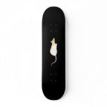 Pet Rat. Fawn and White Hooded Variegated. Skateboard Deck