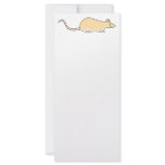 Pet Rat. Fawn Berkshire, White Belly. Custom Rack Cards