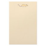 Pet Rat. Fawn Berkshire, White Belly. Customized Stationery
