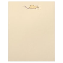 Pet Rat. Fawn. Letterhead Design