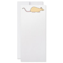Pet Rat. Fawn. Rack Card Template
