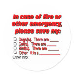 Pet Rescue Round Stickers