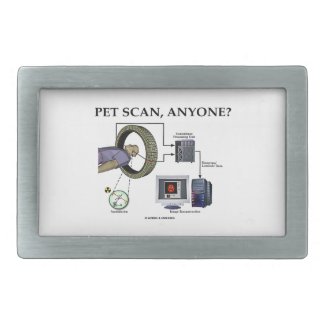 PET Scan, Anyone? (Positron Emission Tomography) Rectangular Belt Buckle