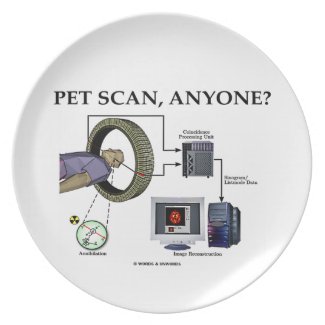 PET Scan, Anyone? (Positron Emission Tomography) Party Plate