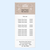 Pet Service Rack Card rack cards
