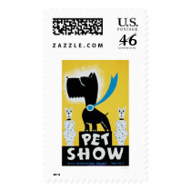 Pet Show Dog Cat 1937 WPA Stamps