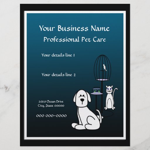 Pet Sitter Boarding Business Flyer