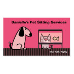 Pet Sitter Dog & Cat Business Card