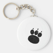 Pet Sitter & Dog Walker Paw Print Keychains