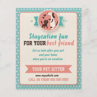 Pet Sitting Flyers & Programs | Zazzle