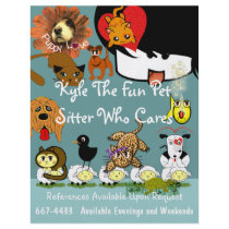 Pet Sitter Flyer Lots of Cute Anime Animals by samack Pet Sitter Flyer Lots of Cute Anime Animals