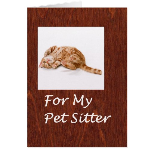 Pet Sitter Thank You Card | Zazzle