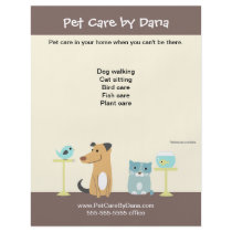 Pet Sitter's Promotional Flyer