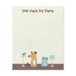 Pet Sitter's Small Note Paper flyers