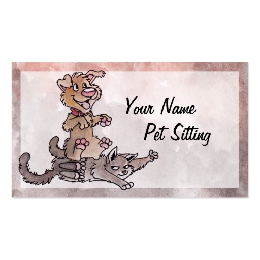 Pet Sitting Business Card (back side)