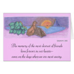 Pet Sympathy Card / Condolence Card / Memorial Car