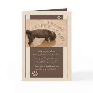 Pet Sympathy Loss of a Dog Deluxe Card card