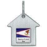 Pet Tag with Flag of American Samoa